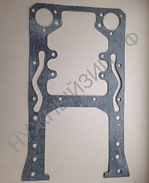 Прокладка переднего торцевого листа блока цилиндров ЯАЗ-204;206 (арт.201-1002252-Б2) 